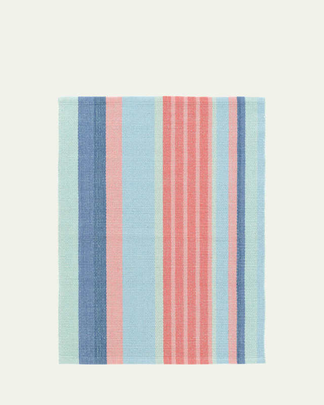 Aruba Stripe Handwoven Cotton Rug, 6' x 9'